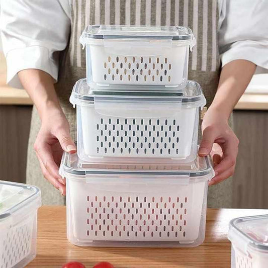 Kitchen Food Storage Containers Set (Pack of 2).