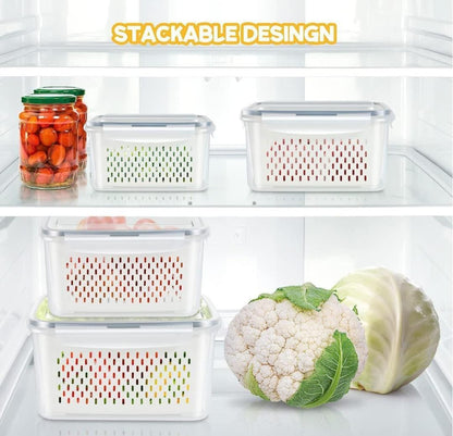 Kitchen Food Storage Containers Set (Pack of 2).
